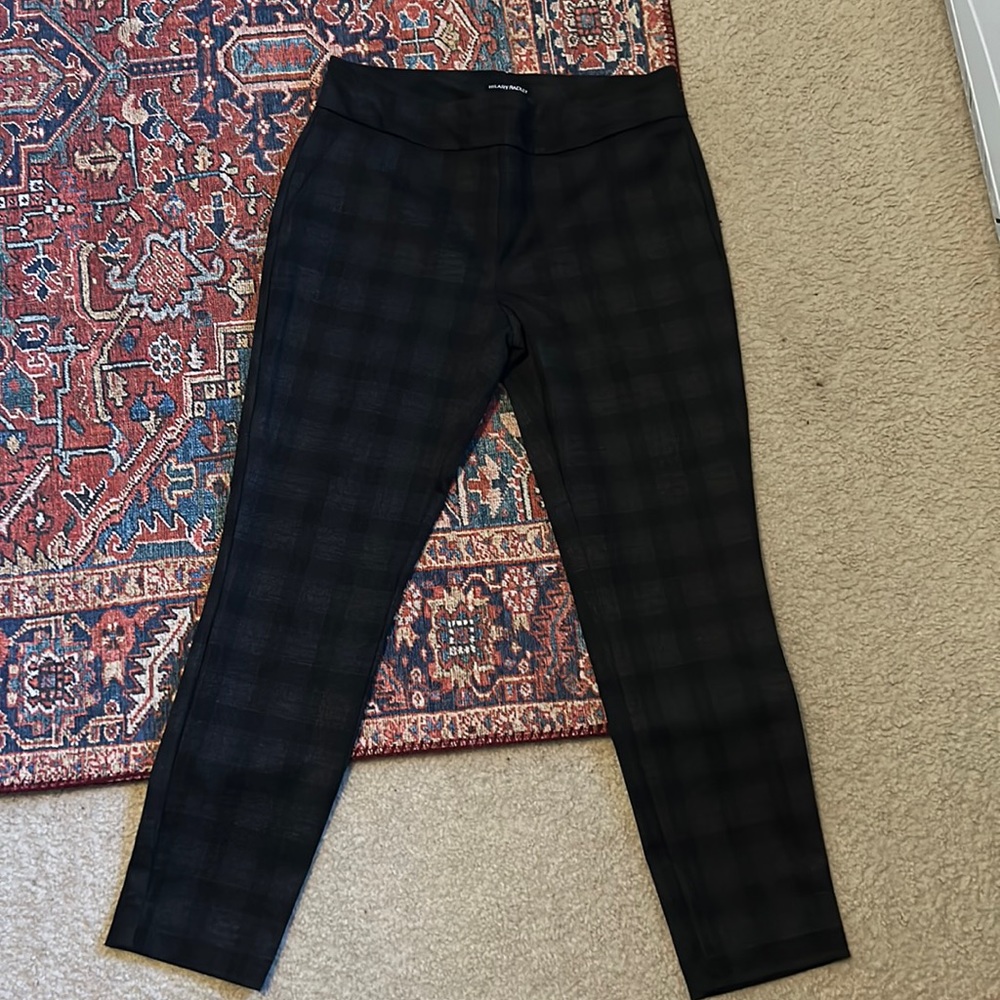 Black Plaid Dress Pants